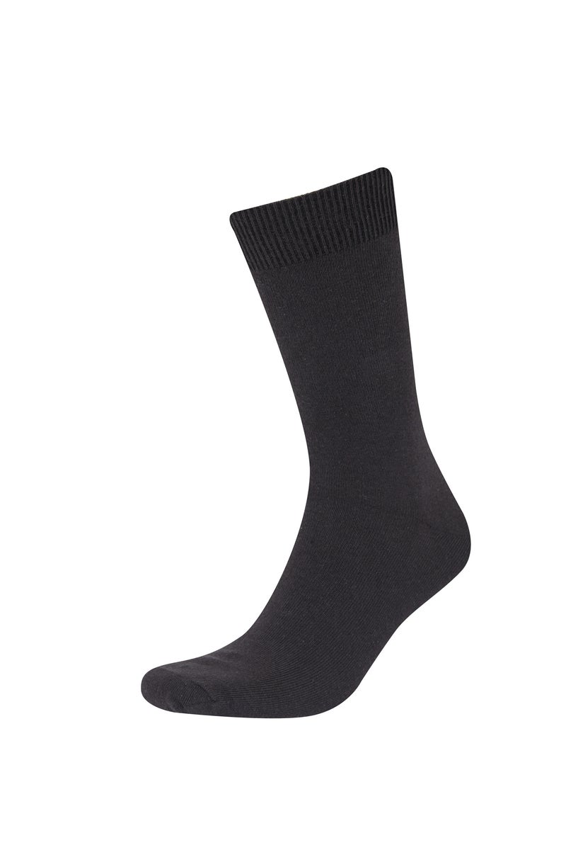 DeFacto Grey Man Man 7 Piece Long Socks Casual - Image 4